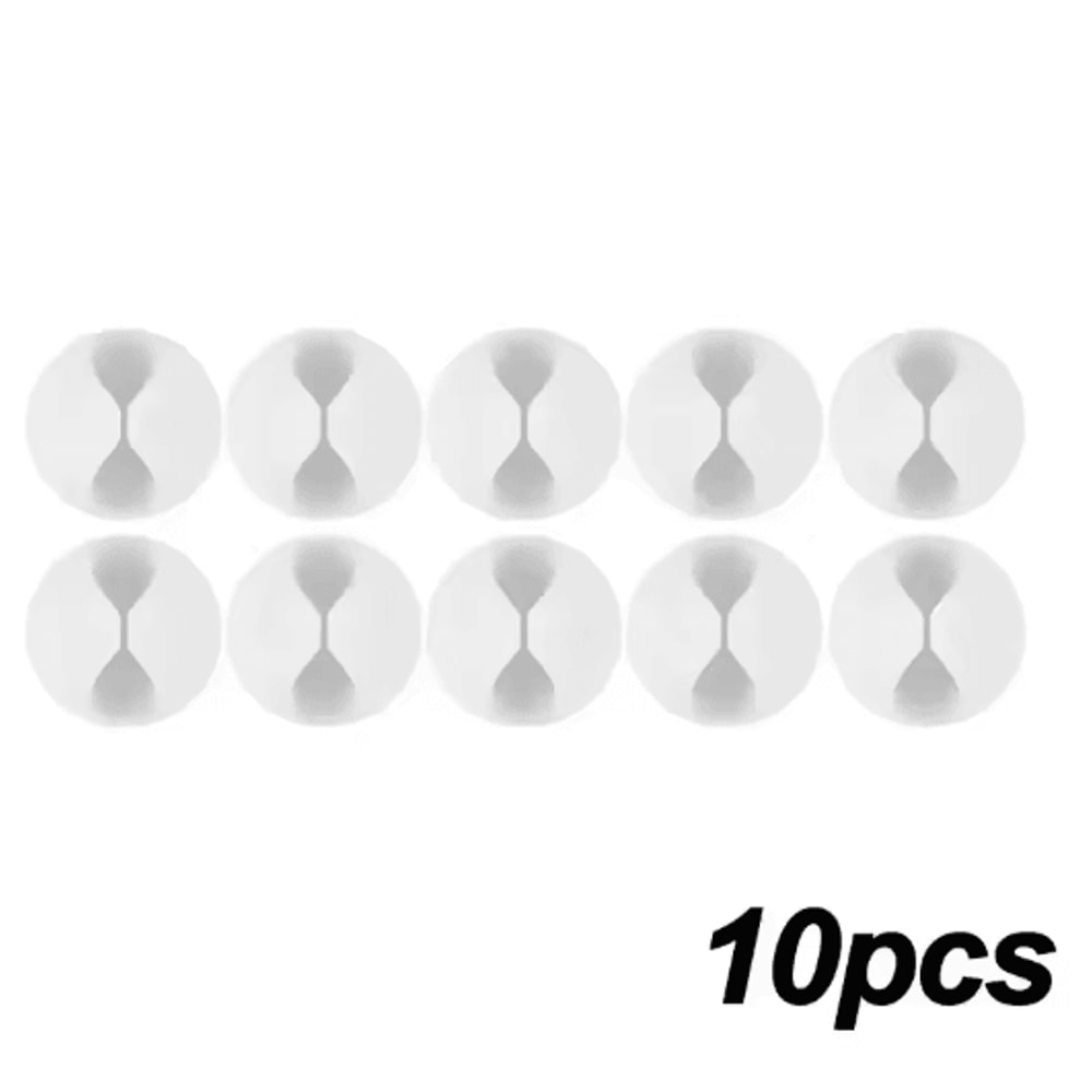 Silicone SelfAdhesive Cable Clips Phone Cord Holder Organizer 9