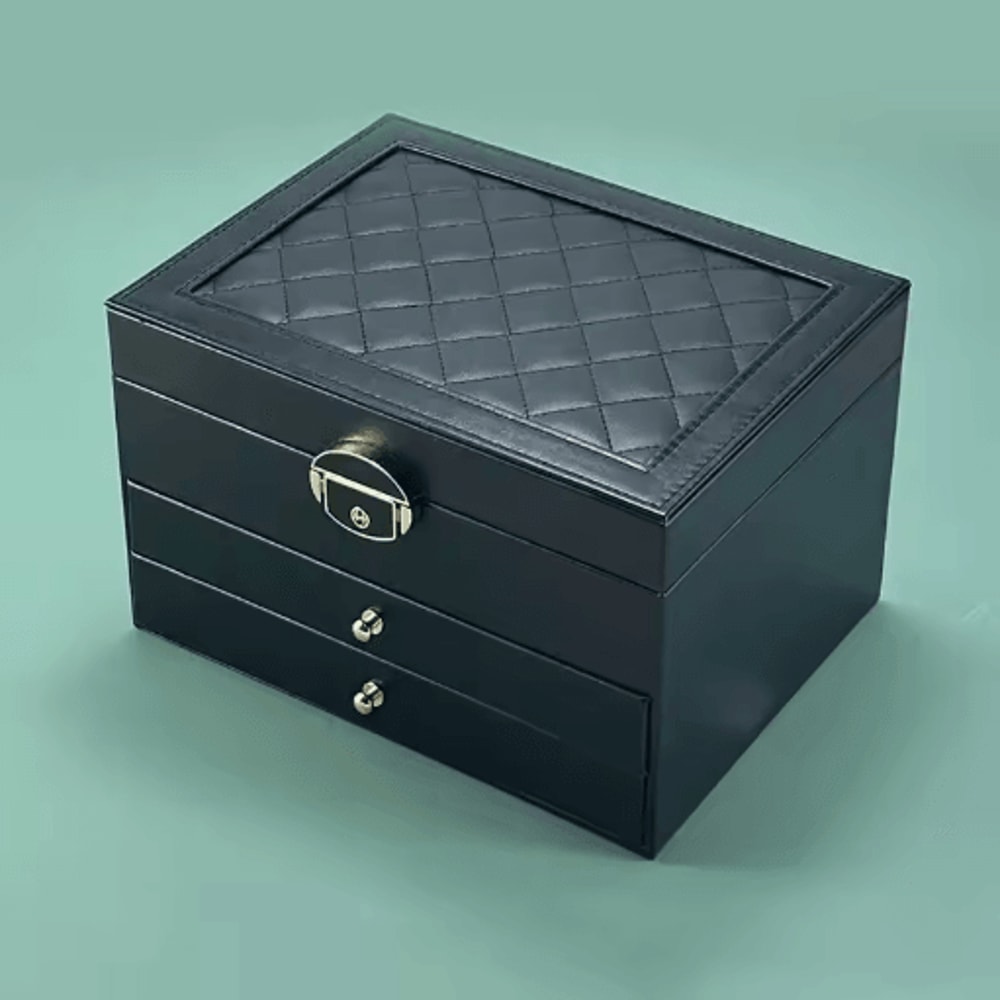 High End Multi Layer Drawer Type Jewelry Box Household Large Capacity Earring Storage Organizer Wit 2