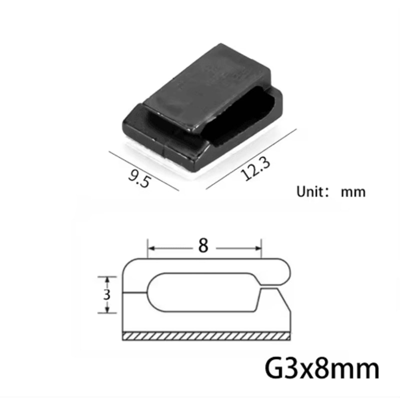 10 Pcs Charger Cable Organizer USB Winder Desktop Tidy Clips Management Wire Holder For Mouse Headp 10