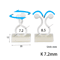 10 Pcs Charger Cable Organizer USB Winder Desktop Tidy Clips Management Wire Holder For Mouse Headp 5