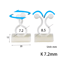 10 Pcs Charger Cable Organizer USB Winder Desktop Tidy Clips Management Wire Holder For Mouse Headp 5