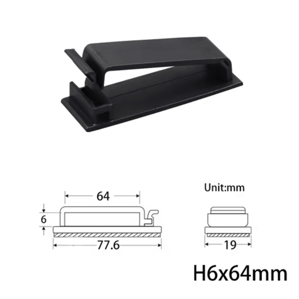 10 Pcs Charger Cable Organizer USB Winder Desktop Tidy Clips Management Wire Holder For Mouse Headp 6