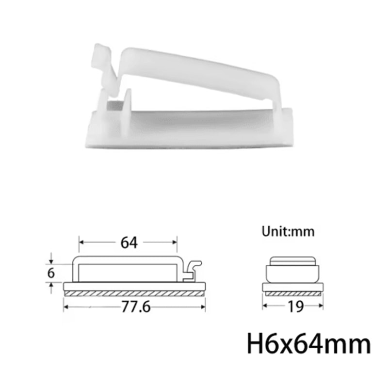 10 Pcs Charger Cable Organizer USB Winder Desktop Tidy Clips Management Wire Holder For Mouse Headp 7