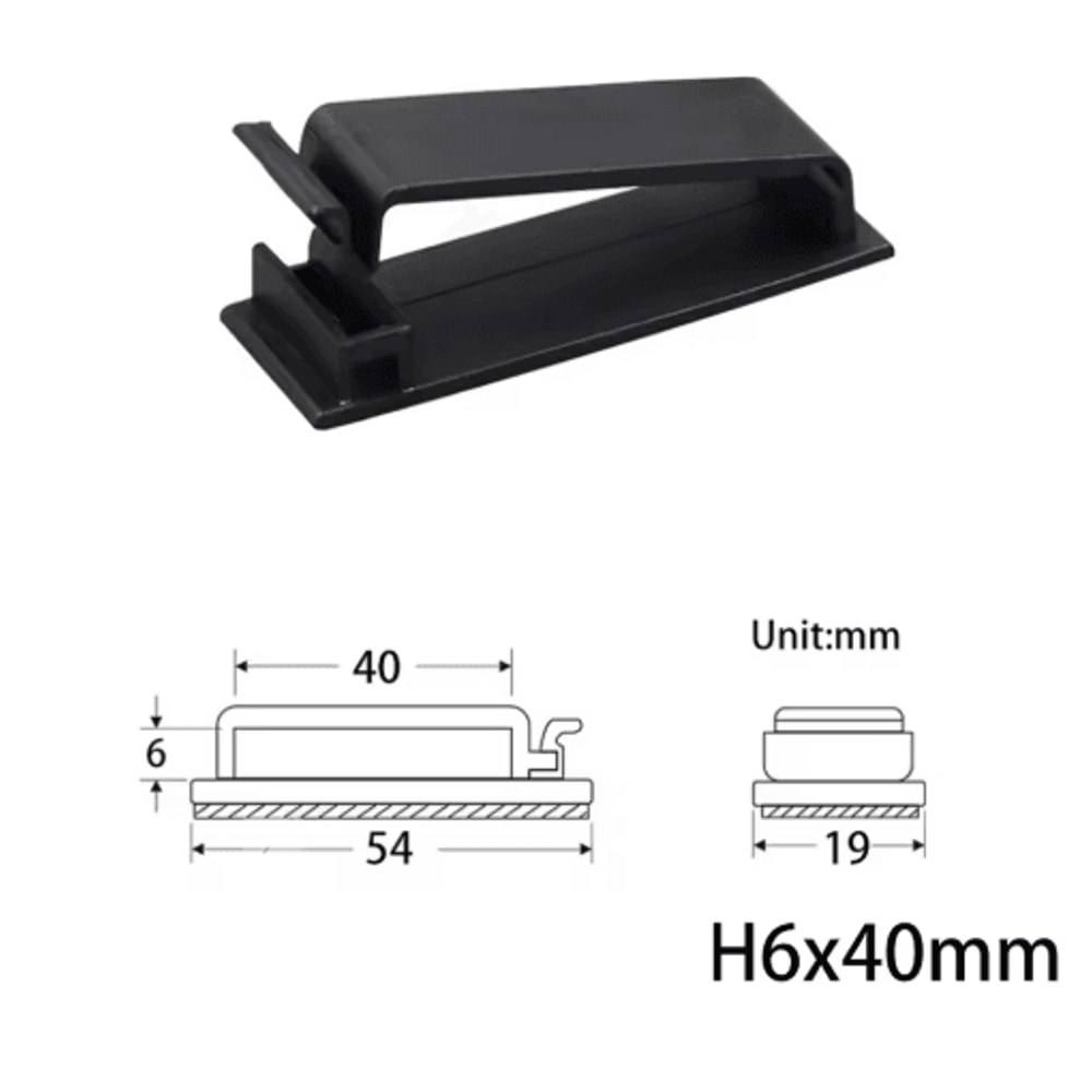 10 Pcs Charger Cable Organizer USB Winder Desktop Tidy Clips Management Wire Holder For Mouse Headp 8