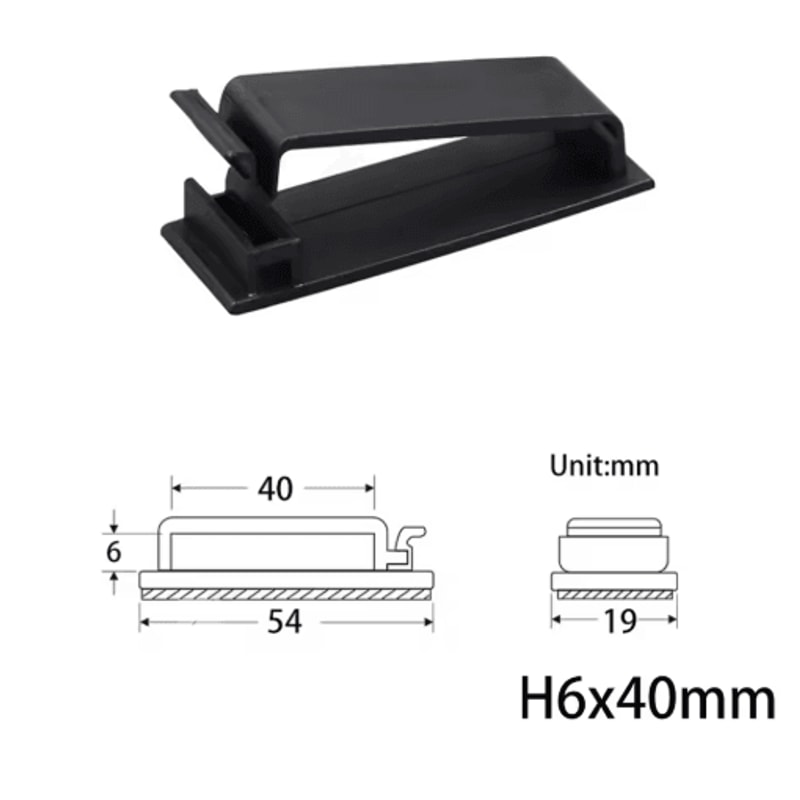 10 Pcs Charger Cable Organizer USB Winder Desktop Tidy Clips Management Wire Holder For Mouse Headp 8