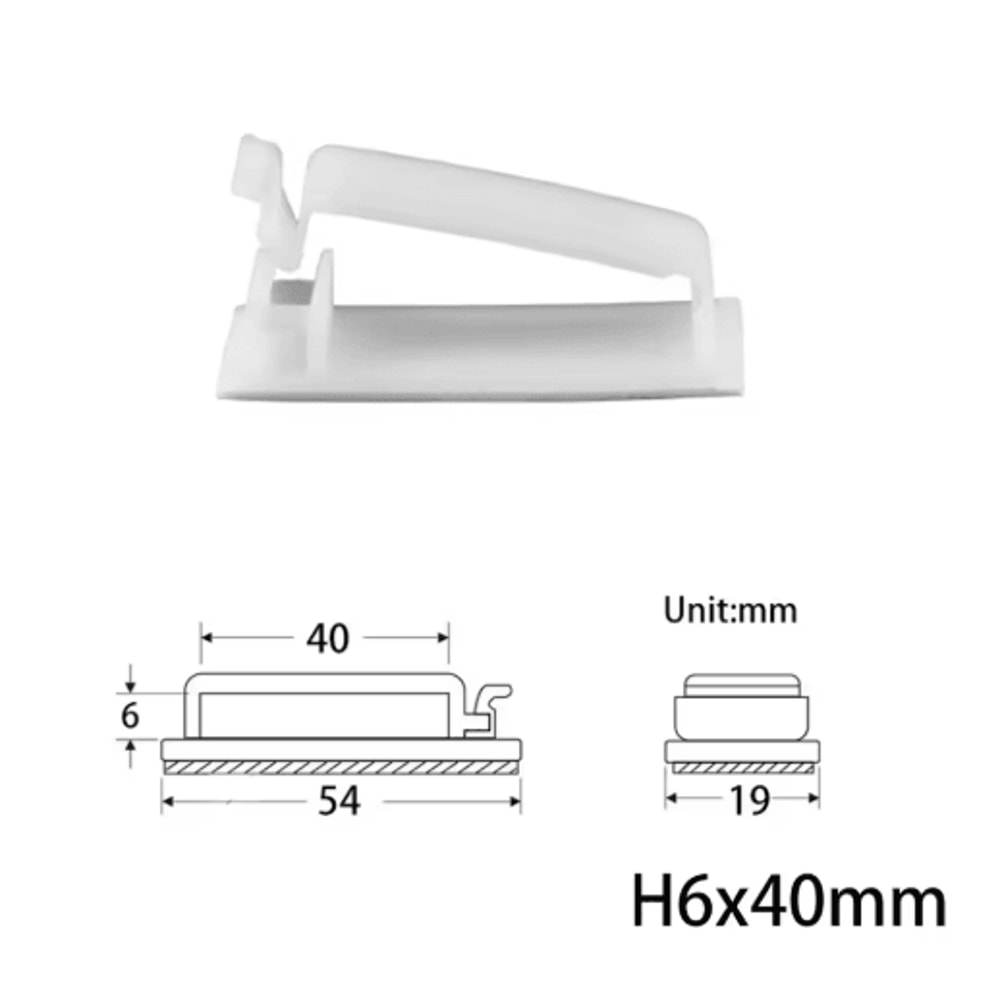 10 Pcs Charger Cable Organizer USB Winder Desktop Tidy Clips Management Wire Holder For Mouse Headp 9