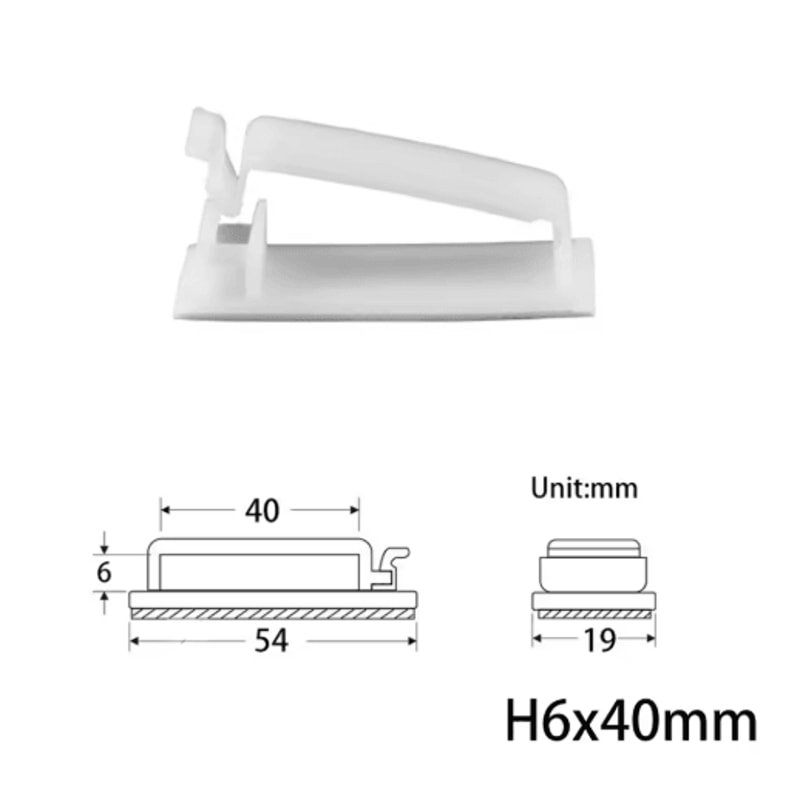 10 Pcs Charger Cable Organizer USB Winder Desktop Tidy Clips Management Wire Holder For Mouse Headp 9