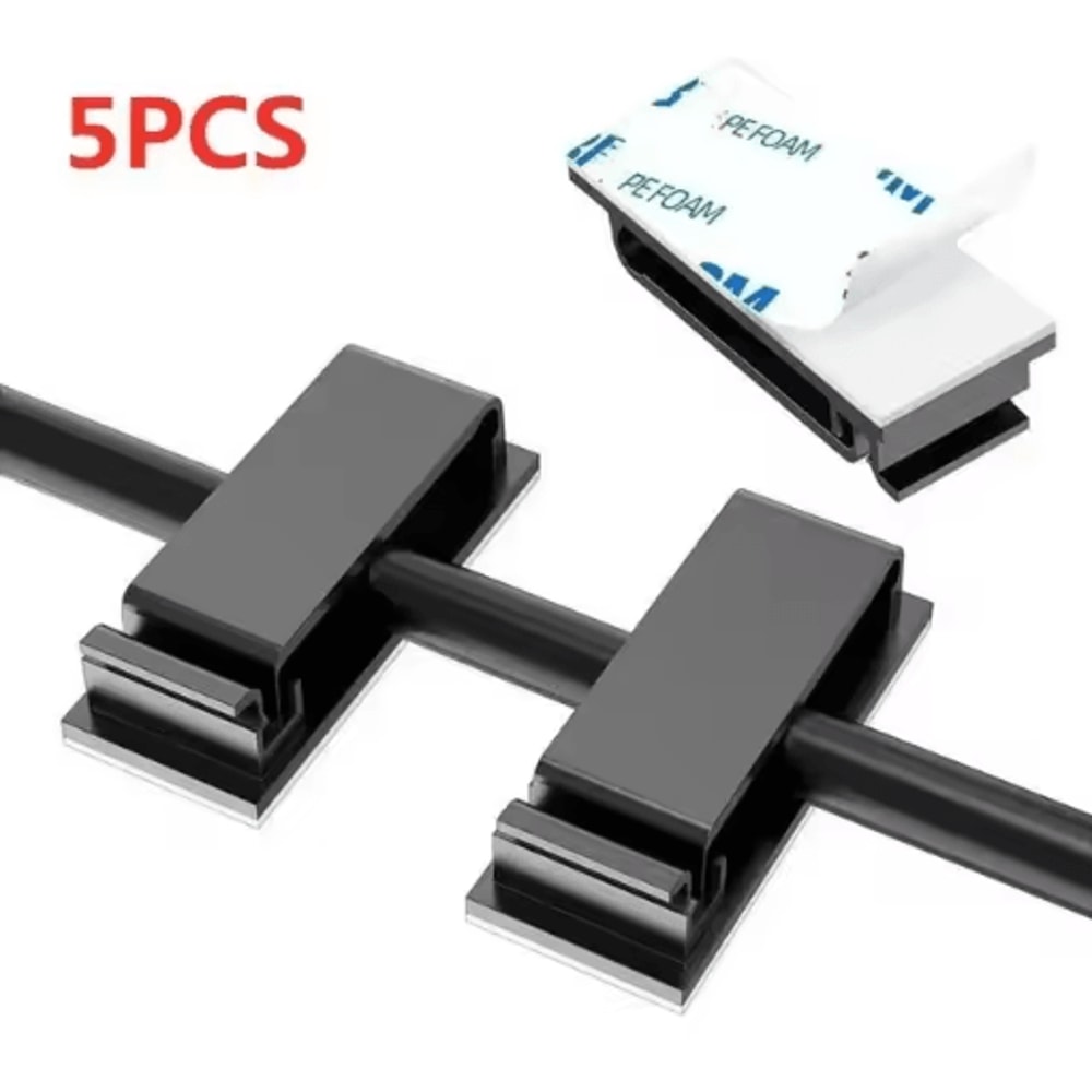 Self Adhesive Wire Organizer Cable Holder Clips For Desktop And PC Setup 9