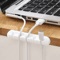 Silicone Self Adhesive Cable Holder Clips And USB Cable Winder For Desk Setup 9