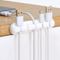 Silicone Self Adhesive Cable Holder Clips And USB Cable Winder For Desk Setup 0