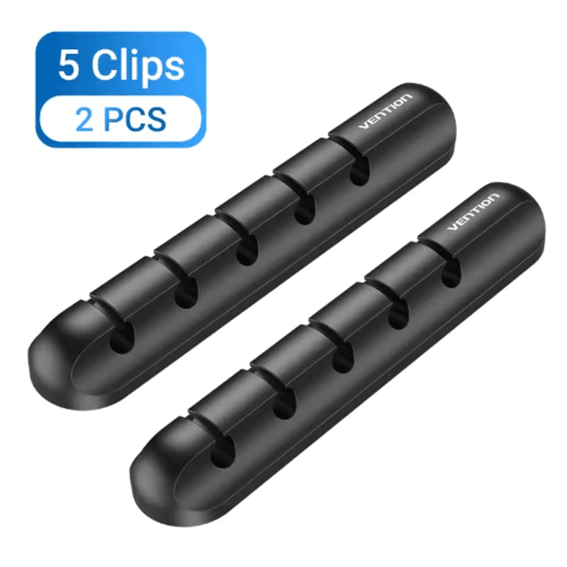 Vention Silicone Cable Organizer Plug Box With USB Cable Winder 2