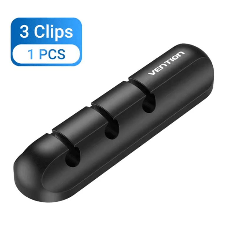 Vention Silicone Cable Organizer Plug Box With USB Cable Winder 5