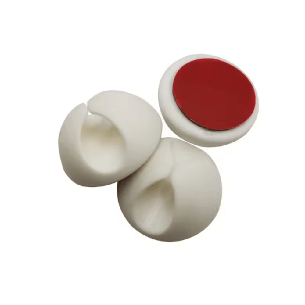 6Piece Desk Cable Organizer Set With Fixed Clasp Clips Cable Winders 6