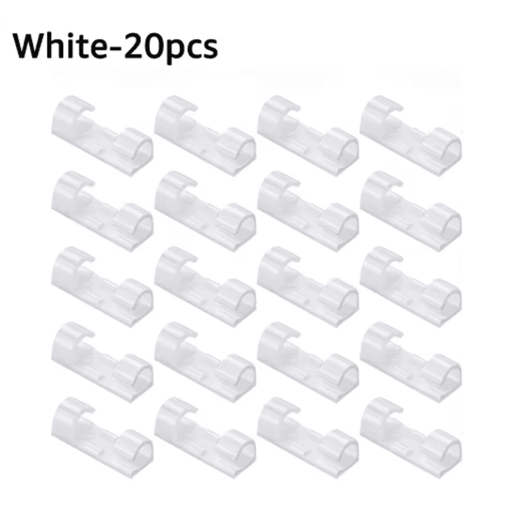 Untoom Cable Organizer Clips With USB Cable Winder For Desktop Wall Use 4