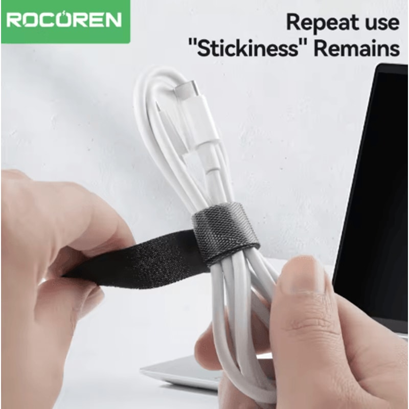 Rocoren Reusable Hand Tear Cable Organizer Winder 0