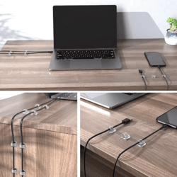 self-adhesive cable holder clips for home office & car