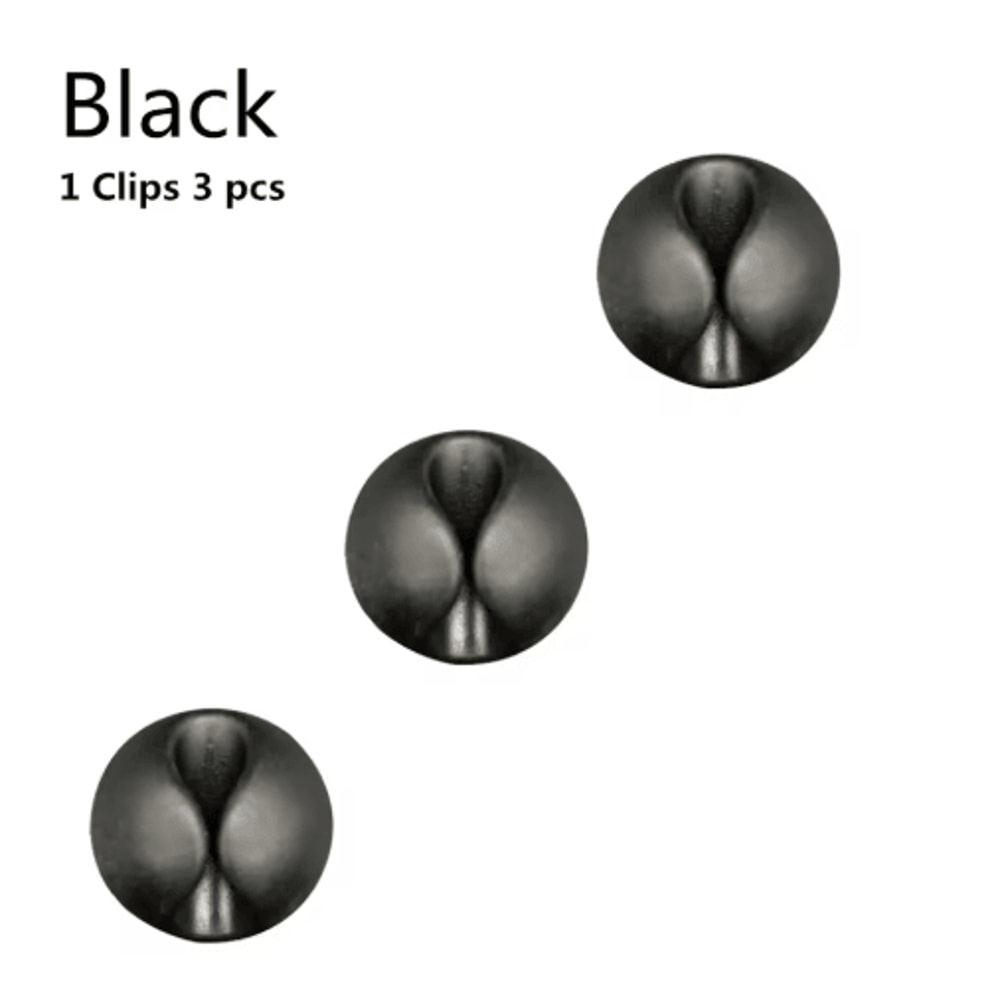 Silicone USB Cable Clip Winder Desk Organizer 10