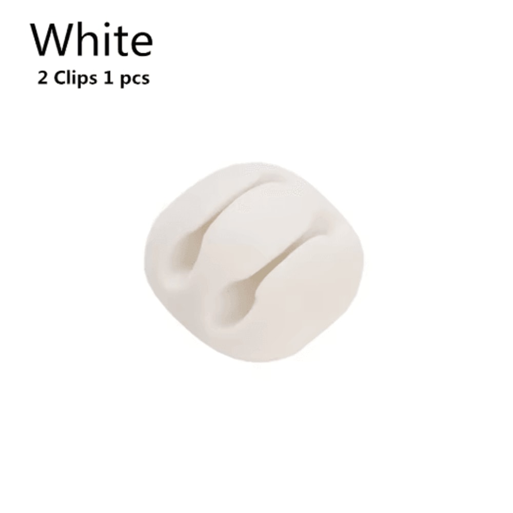 Silicone USB Cable Clip Winder Desk Organizer 7