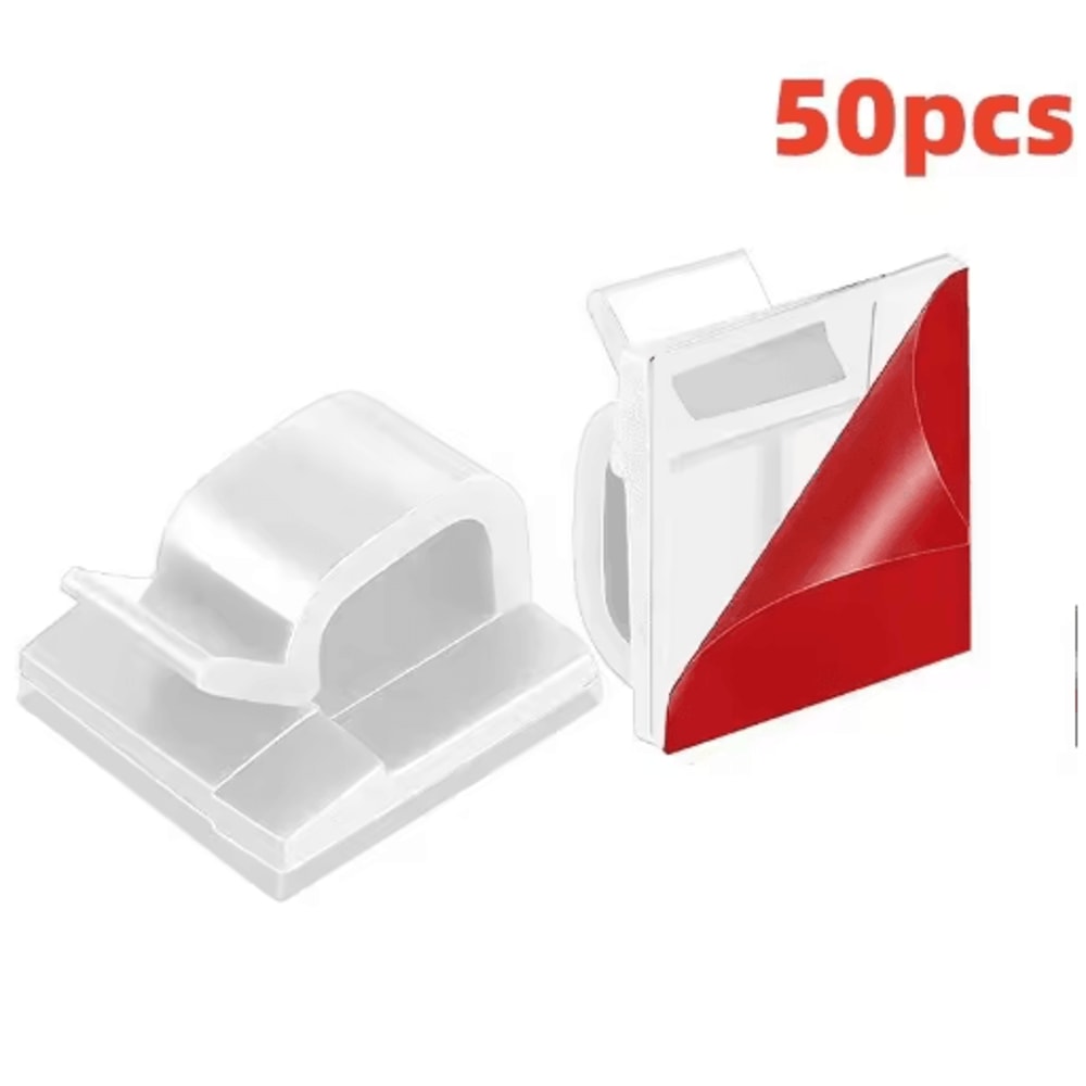 USB Cable Organizer Clip With Adhesive Wire Winder 2