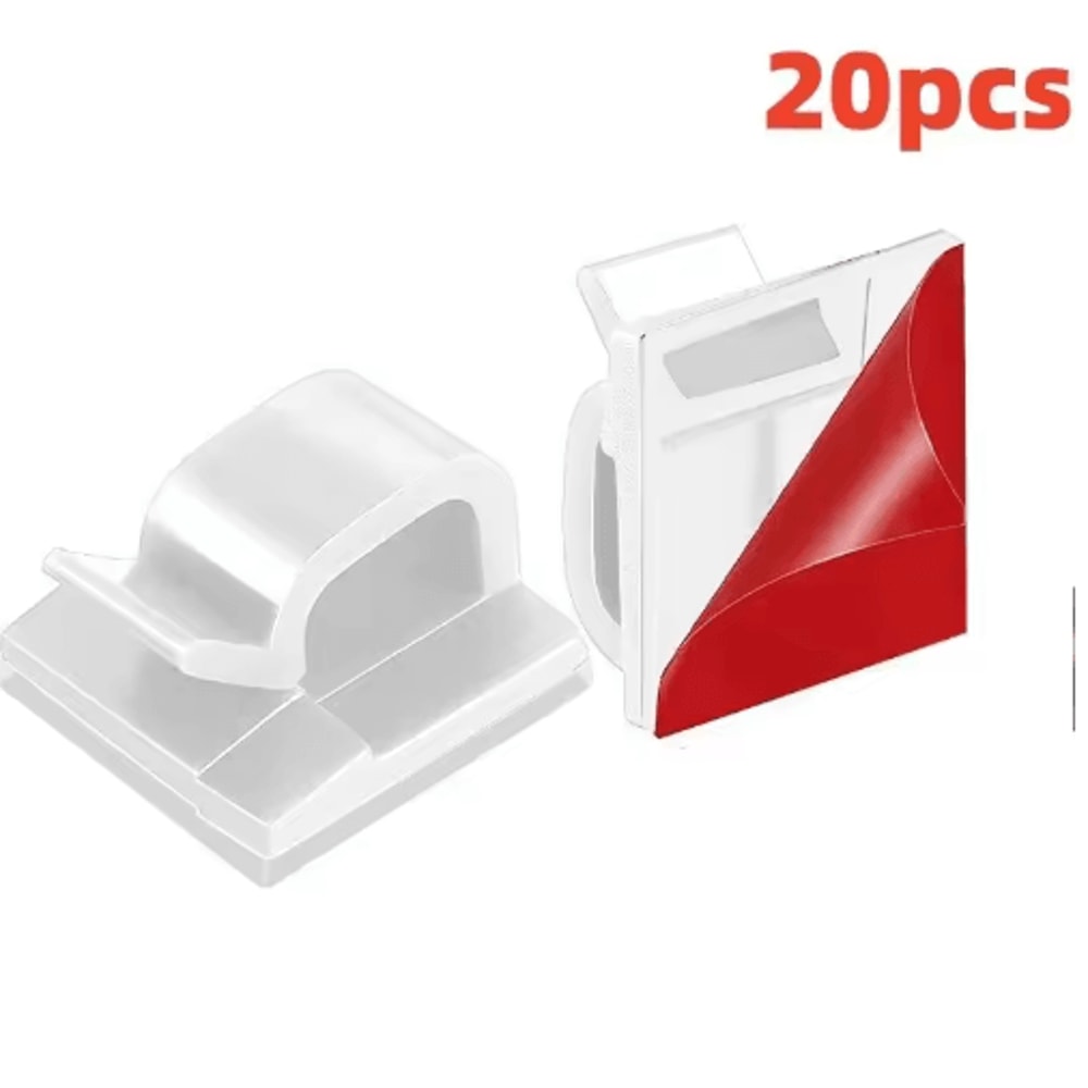 USB Cable Organizer Clip With Adhesive Wire Winder 5