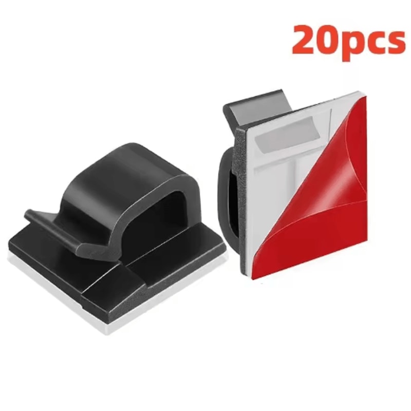 USB Cable Organizer Clip With Adhesive Wire Winder 6