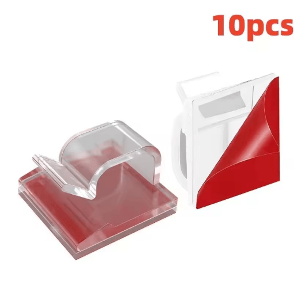 USB Cable Organizer Clip With Adhesive Wire Winder 7