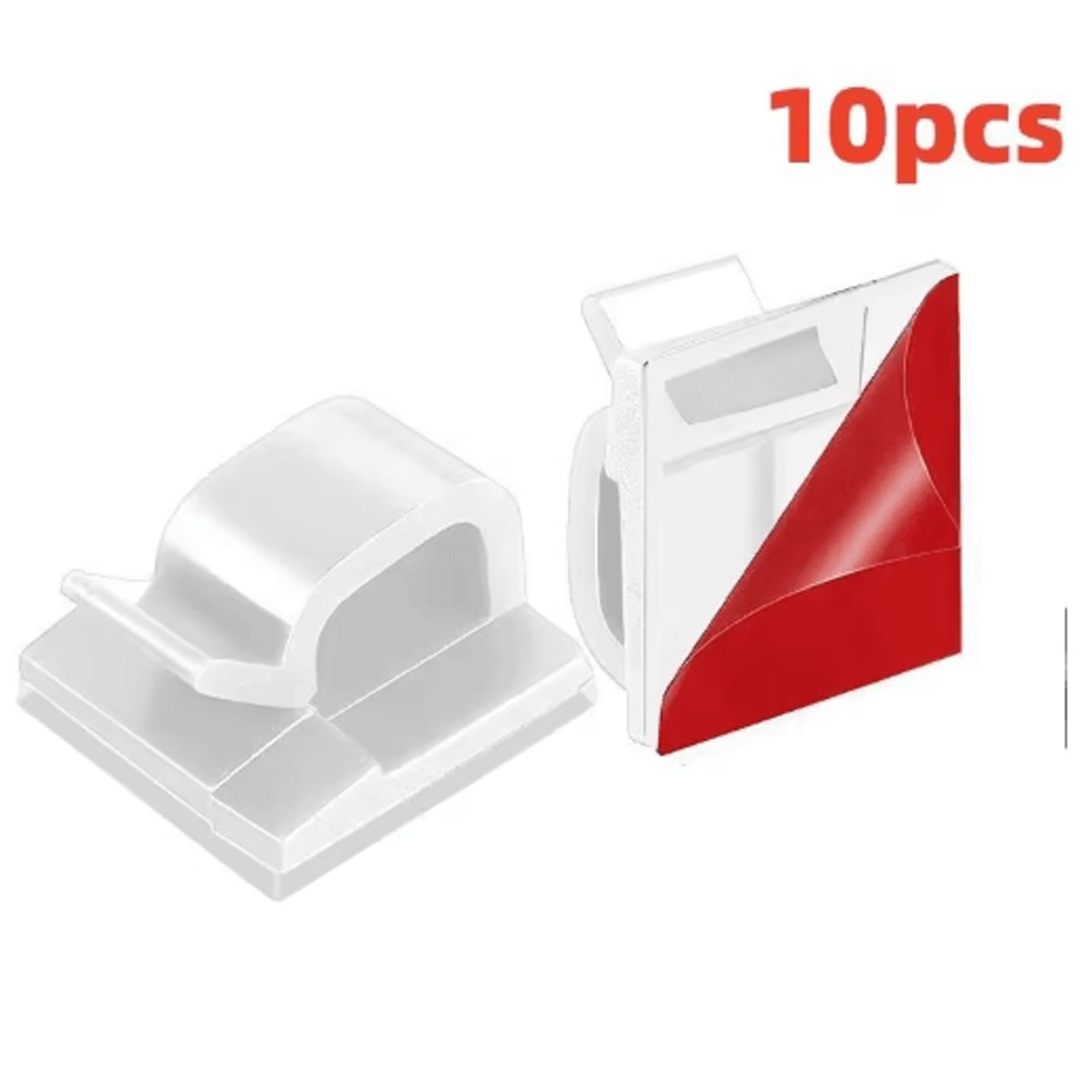 USB Cable Organizer Clip With Adhesive Wire Winder 8