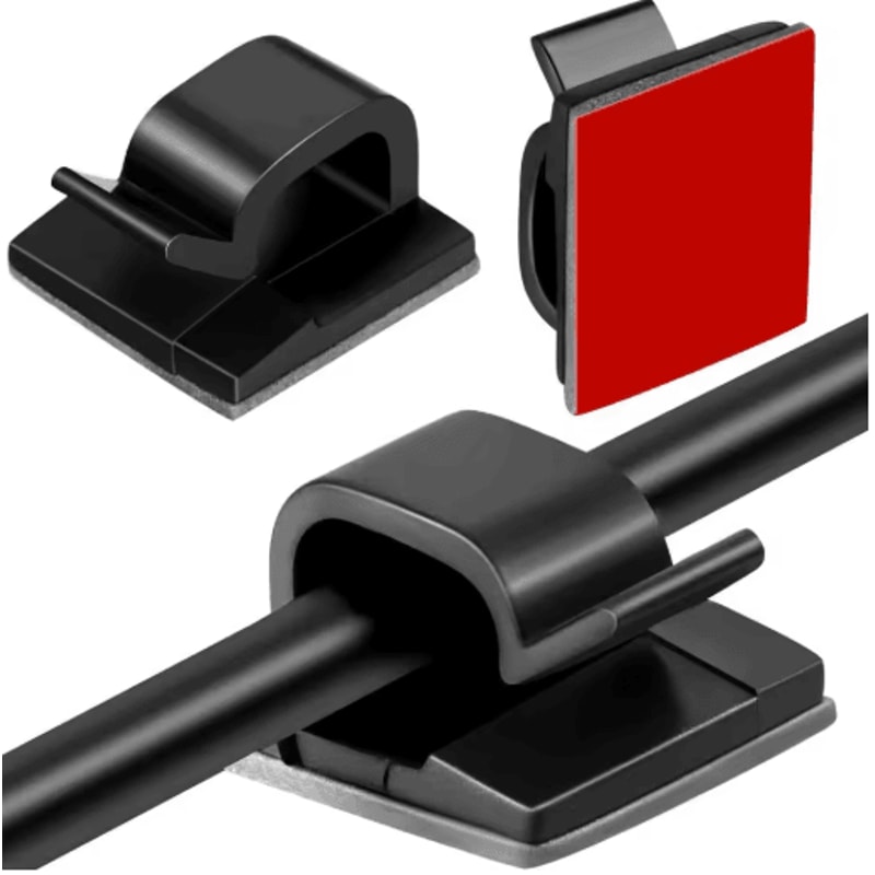 USB Cable Organizer Clip With Adhesive Wire Winder 10