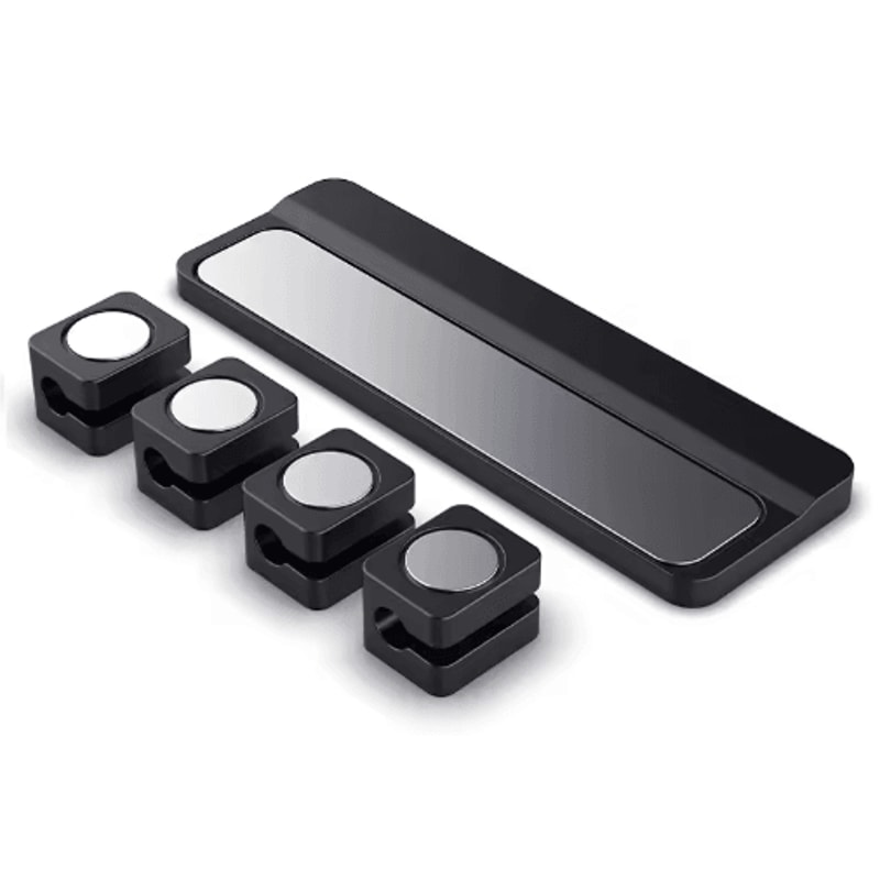 Magnetic Silicone Cable Winder With Adhesive Fixer 1