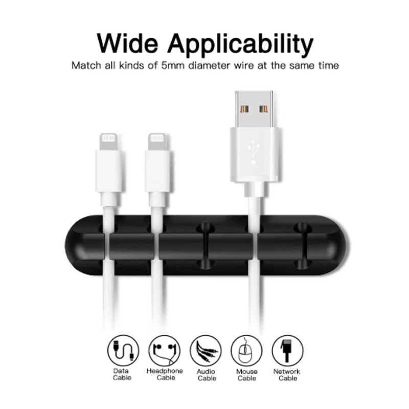 Silicone USB Cable Organizer Charging Cable Winder 18