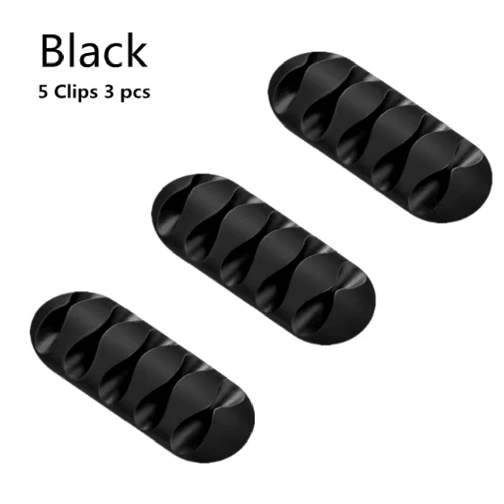 Silicone USB Cable Organizer Desktop Cable Winder 1