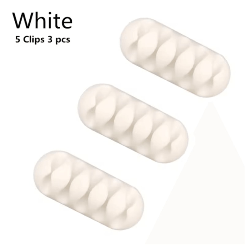 Silicone USB Cable Organizer Desktop Cable Winder 2