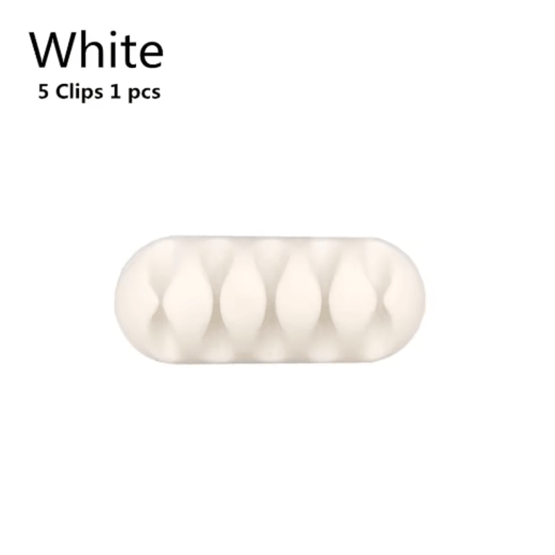 Silicone USB Cable Organizer Desktop Cable Winder 4