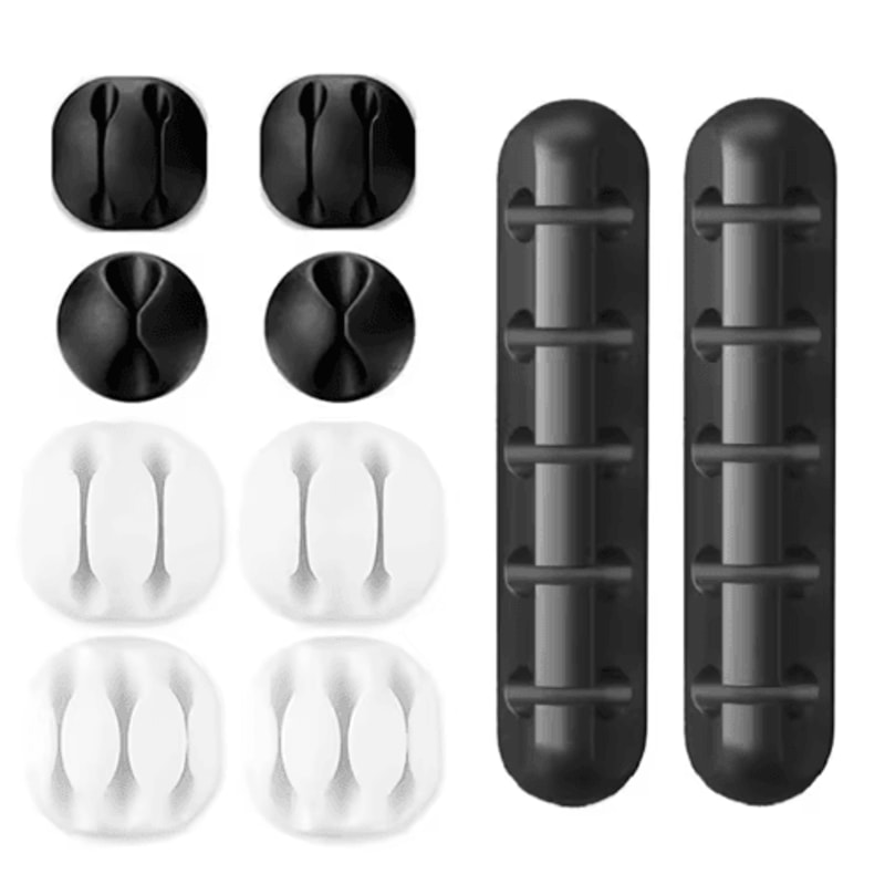 Silicone USB Cable Organizer Desktop Cable Winder 0