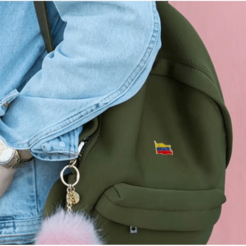 Venezuela Waving Flag Pin Brooch With Butterfly Clasp 1