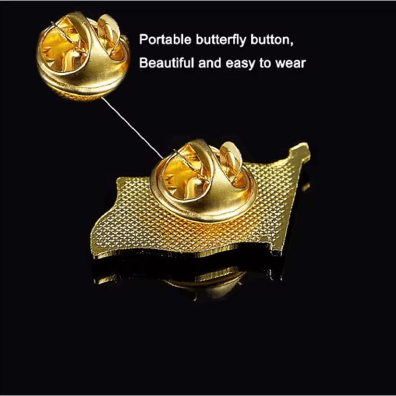 Venezuela Waving Flag Pin Brooch With Butterfly Clasp 2