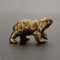Vintage Copper Brown Bear Solid Brass Desk Statue 0