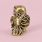 Retro Brass Owl Mini Figurine Desk Ornament 2