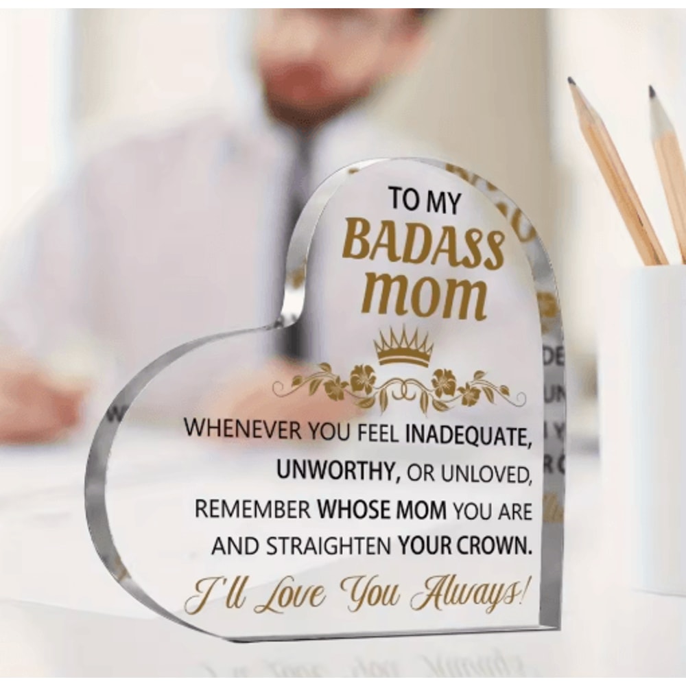My Badass Mom Acrylic Puzzle Plaque Desk Decor 1