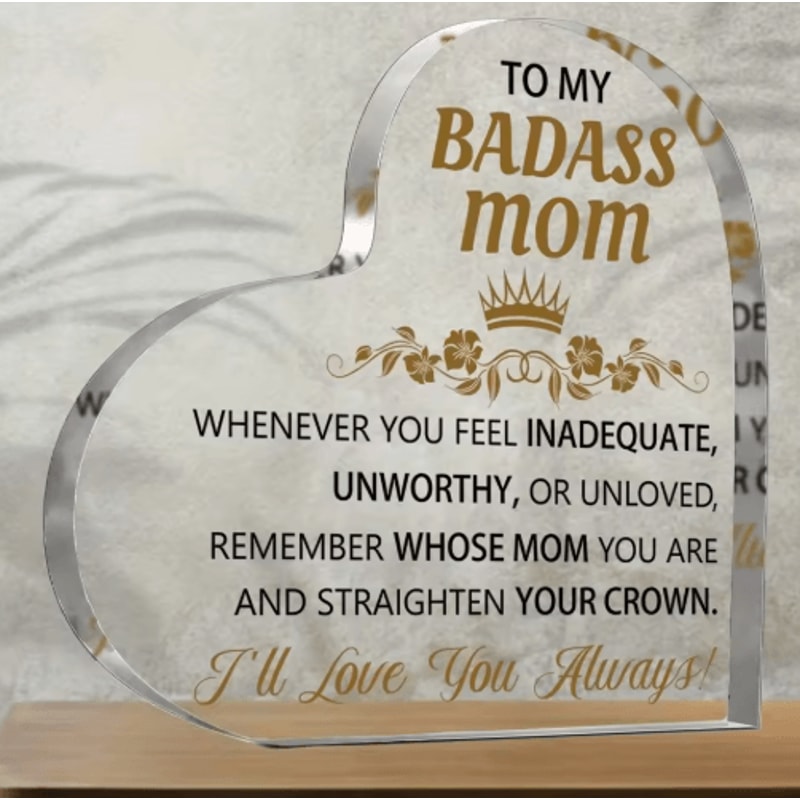 My Badass Mom Acrylic Puzzle Plaque Desk Decor 2