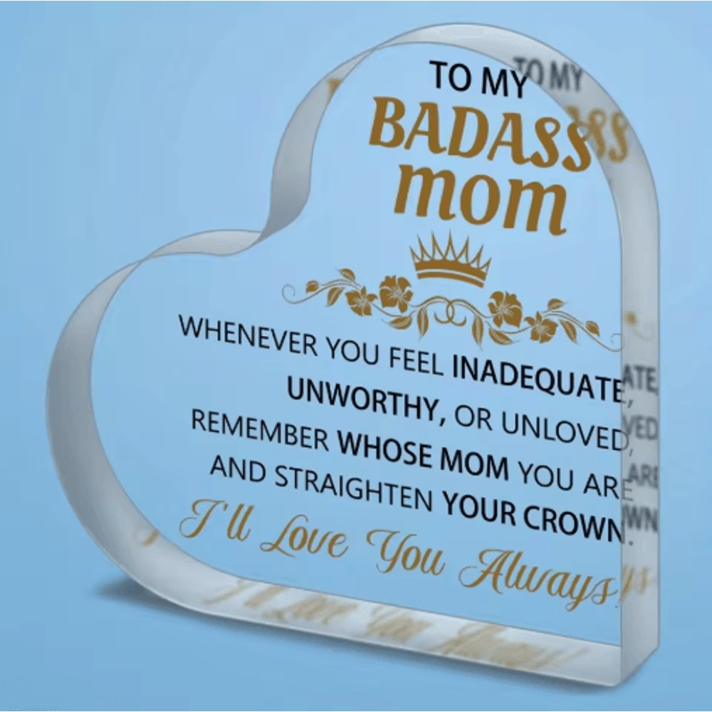 My Badass Mom Acrylic Puzzle Plaque Desk Decor 3