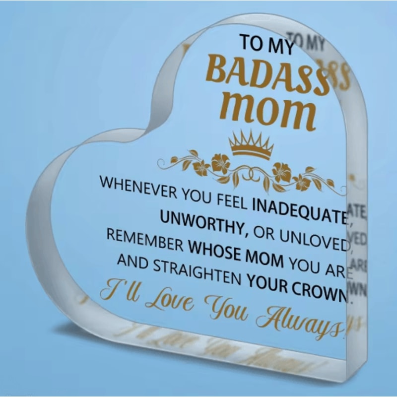 My Badass Mom Acrylic Puzzle Plaque Desk Decor 3