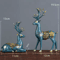Nordic Deer Head Resin Sculpture Modern Home Decor 1