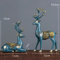 Nordic Deer Head Resin Sculpture Modern Home Decor 1