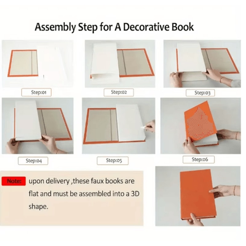 2Piece Bohemian Faux Book Decorative Stack Set 2