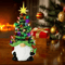 Christmas Gnome Lighted Tree Tabletop Ornament 3