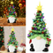 Christmas Gnome Lighted Tree Tabletop Ornament 4