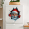 3D PopUp Santa Claus Wall Decal With Breaking Wall Effect 5