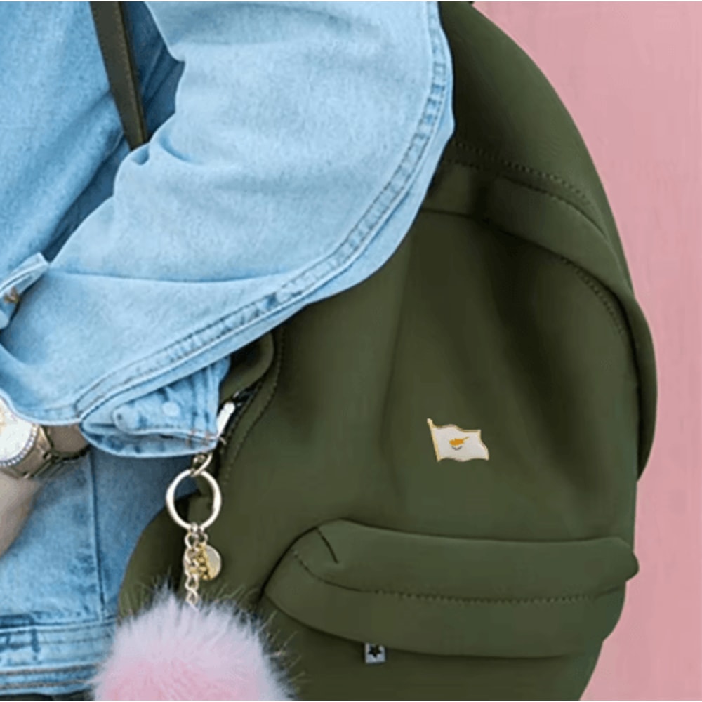 Republic Of Cyprus GoldPlated Map Flag Lapel Pin 1