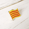Catalonia Flag Enamel Lapel Pin Crystal Epoxy Badge 4